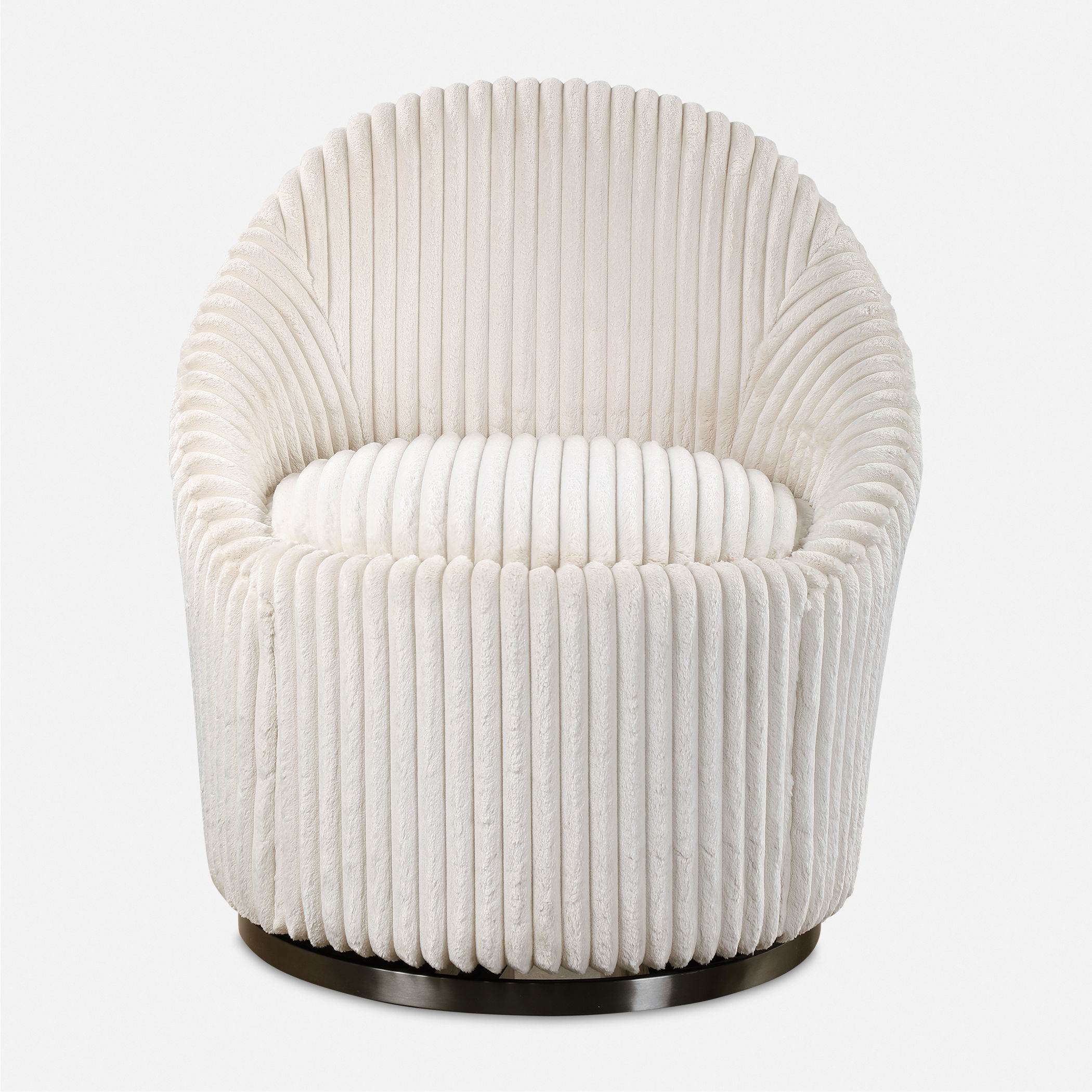 Crue White Swivel Chair large image 