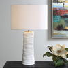 Pavlova Glossy White Table Lamp thumbnail 1