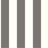 Grey & White 3-in Stripe Wallpaper, by York Wall, 33' length x 1'8.5" width x 0.02" depth thumbnail 1