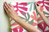 Kinetic Tropical Coral & Beige Peel & Stick Wallpaper thumbnail 6