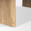 Isla Oval Dining Table with Light Brown Wood Top & Arched Legs thumbnail 8