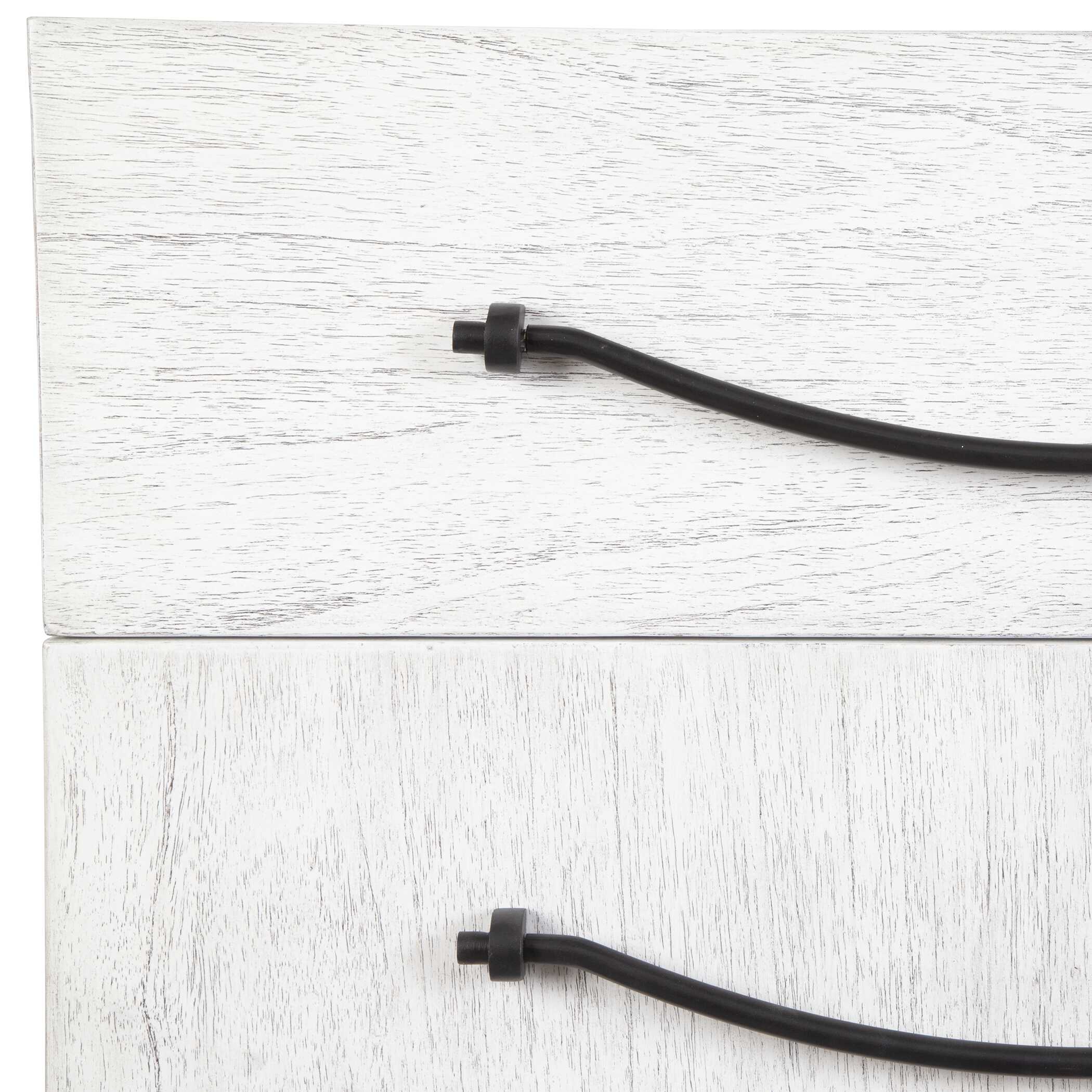 Vivi 3 Drawer White Chest, Furniture by Uttermost, 32" width x 34" height x 18" depth View 8