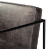 Stamford Backless 36.8in Seat Counter Stool | Black Leather with Metal, Counter & Bar Stool by Mercana, 18.25" length x 22.5" width x 36.75" height thumbnail 8