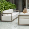 Remsen Outdoor Gray Sofa, Outdoor Sofa by Uttermost, 8'11" width x 2'8" height x 2'11.25" depth thumbnail 6