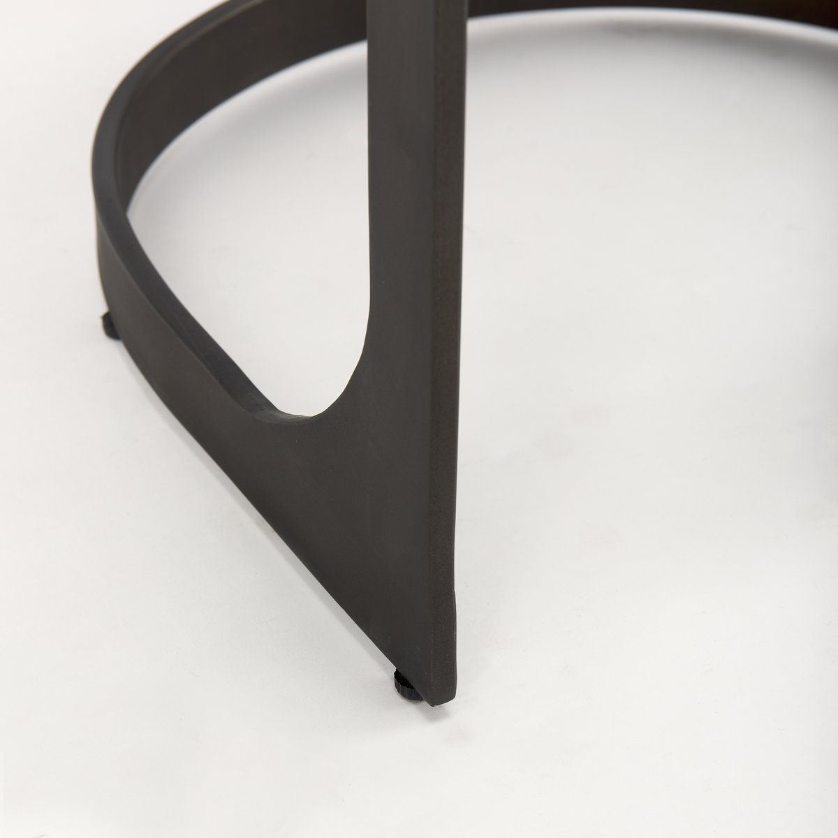 Tyson Backless 31in Seat Bar Stool | Brown/Gray Suede with Black Metal, Counter & Bar Stool by Mercana, 17.25" length x 17.5" width x 31" height View 10