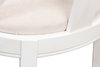 Deco Side Chair Cortina White Taupe, by Sarreid, 1'9" length x 1'8" width x 3'3" height thumbnail 8