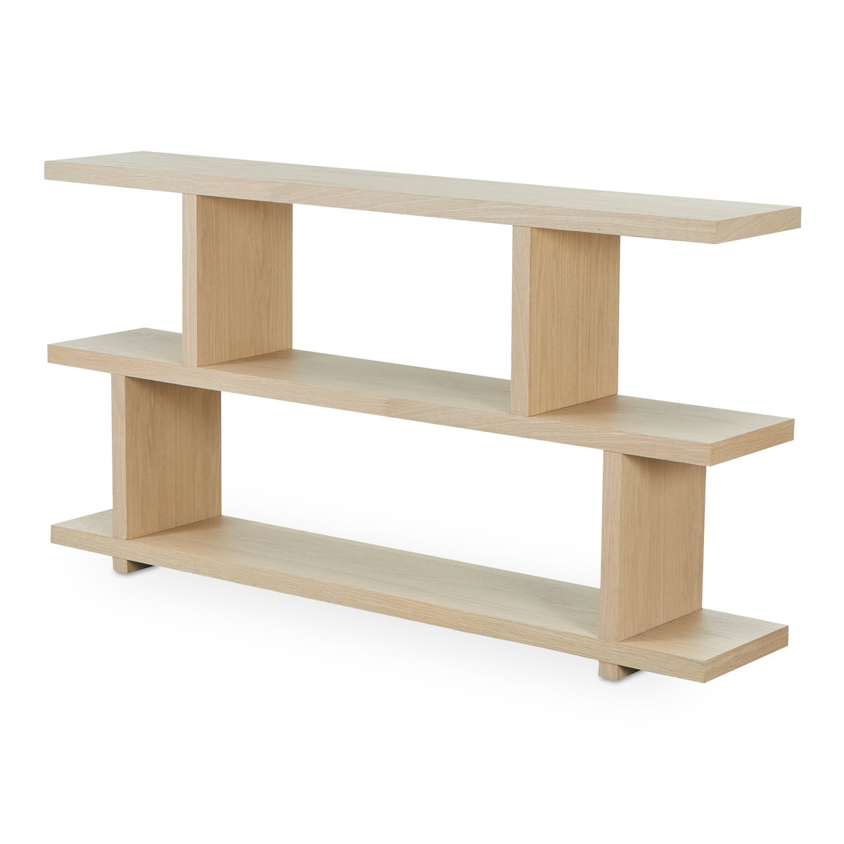 Miri Small Shelf Oak, Shelving & Bookcase by Moe's Home, 63" width x 33" height x 11" depth View 3