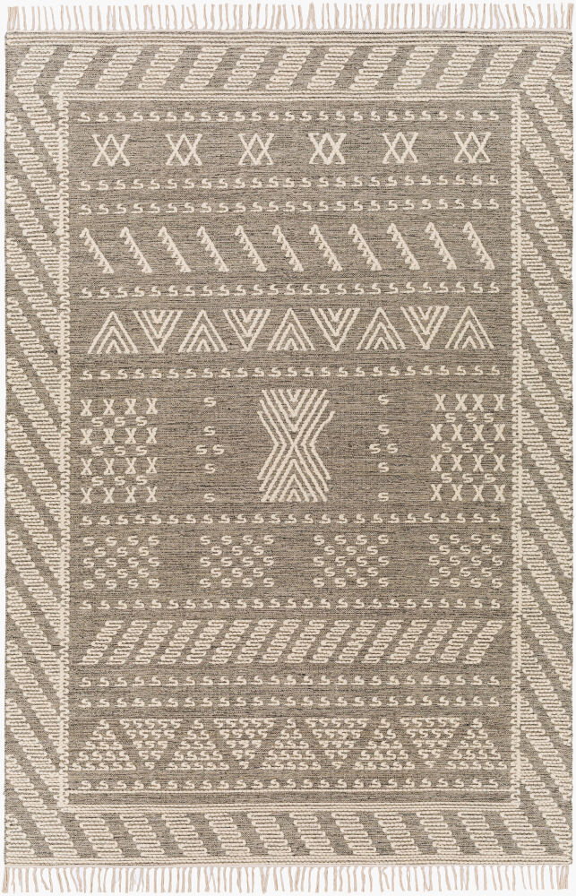 Bedouin Handmade Rug, by Surya, 9' length x 6' width