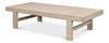 Large Wood Panel Coffee Tbl, French Grey, Coffee Table by Sarreid, 80" length x 37" width x 19" height thumbnail 9