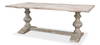 Lionisio Trestle Table  Grey Oak, by Sarreid, 3'5" length x 7' width x 2'6" height thumbnail 1