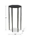 Aviary Hexagonal Accent Table, Furniture by Uttermost, 11.85" width x 24" height x 10.5" depth thumbnail 3