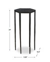 Aviary Hexagonal Accent Table, Side & End Table by Uttermost, 11.85" width x 24" height x 10.5" depth thumbnail 3
