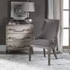 Aidrian Charcoal Gray Accent Chair, Furniture by Uttermost, 22.5" width x 39.5" height x 26.5" depth thumbnail 7