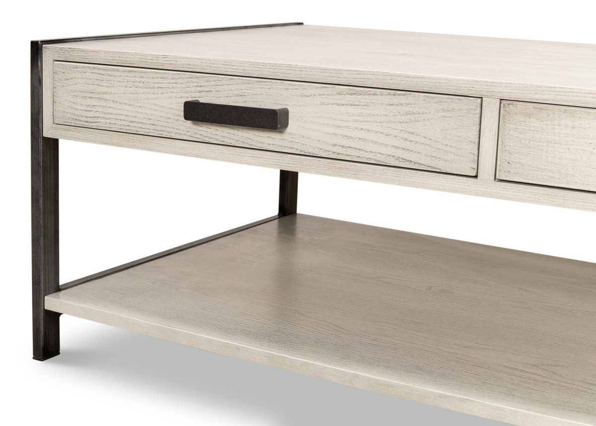 Covet Cocktail Table, by Sarreid, 2'4" length x 4'4" width x 1'6" height View 5