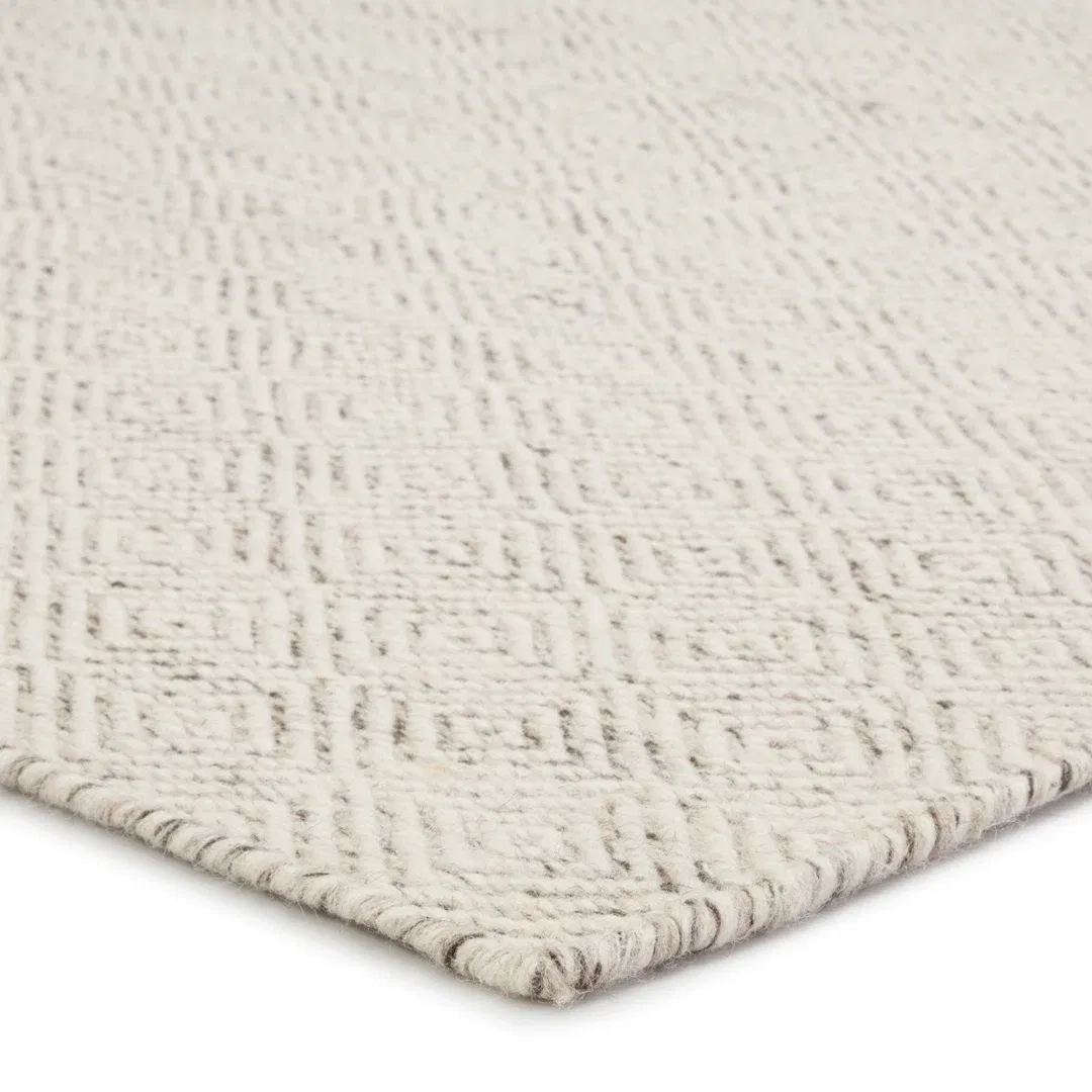 Fifer Handwoven Flatweave Wool Ivory Area Rug large image 