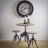 Emslie Backless 19in-25in Seat Counter Stool | Brown Wood with Metal, Counter & Bar Stool by Mercana, 15.75" length x 15.75" width x 26" height thumbnail 2