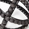 Earnhardt I Small 9L x 9W Black Wooden Beaded Orb, Decorative Object by Mercana, 8.66" length x 8.66" width x 8.86" height thumbnail 9