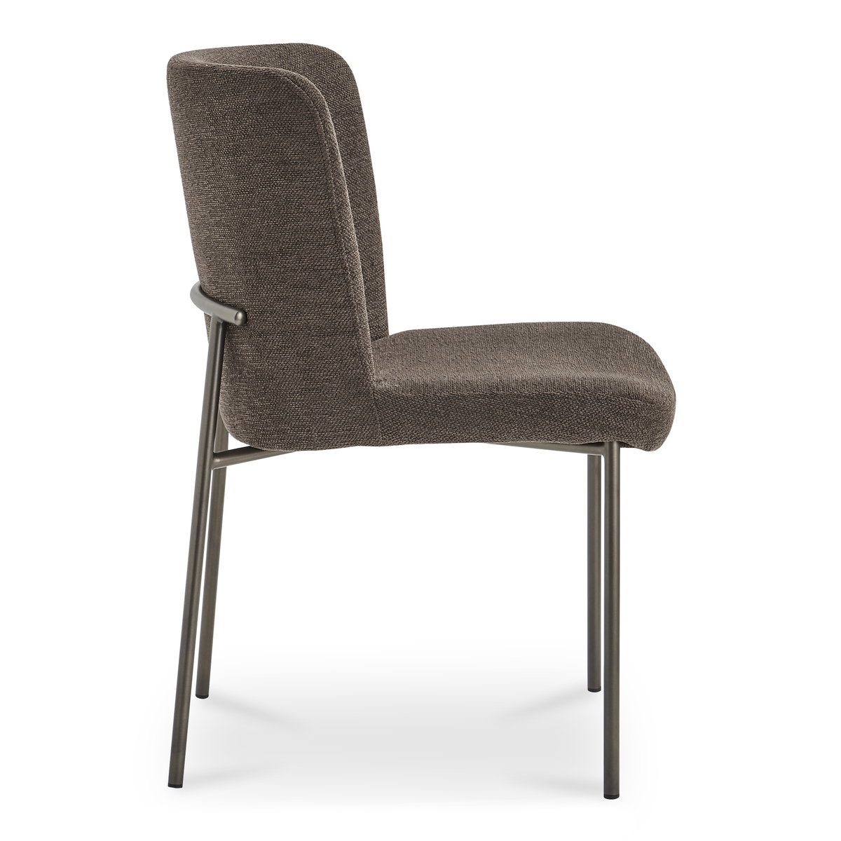 Early Dining Chair Dark Brown-set Of Two, by Moe's Home, 21.7" width x 33.5" height x 23.8" depth View 3