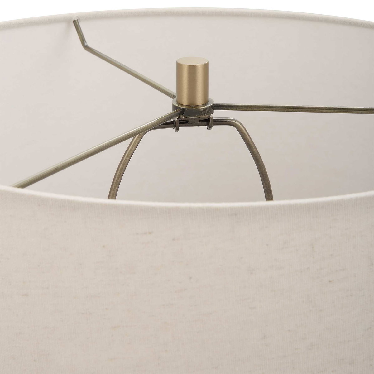 Lunia Gray Glass Table Lamp, by Uttermost, 17" width x 25" height x 17" depth View 8
