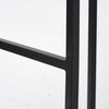 Frodo 26' Seat Height White Fabric Seat Black Metal Base Stool thumbnail 7