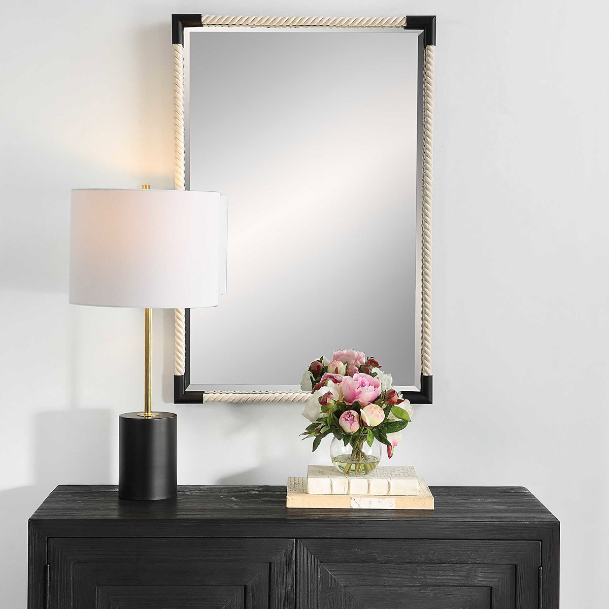 Marina Rope Mirror, by Uttermost, 2'0.12" width x 3' height x 1.75" depth View 4