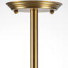 Rudyard Glass Globe and Gold Metal Chandelier thumbnail 3