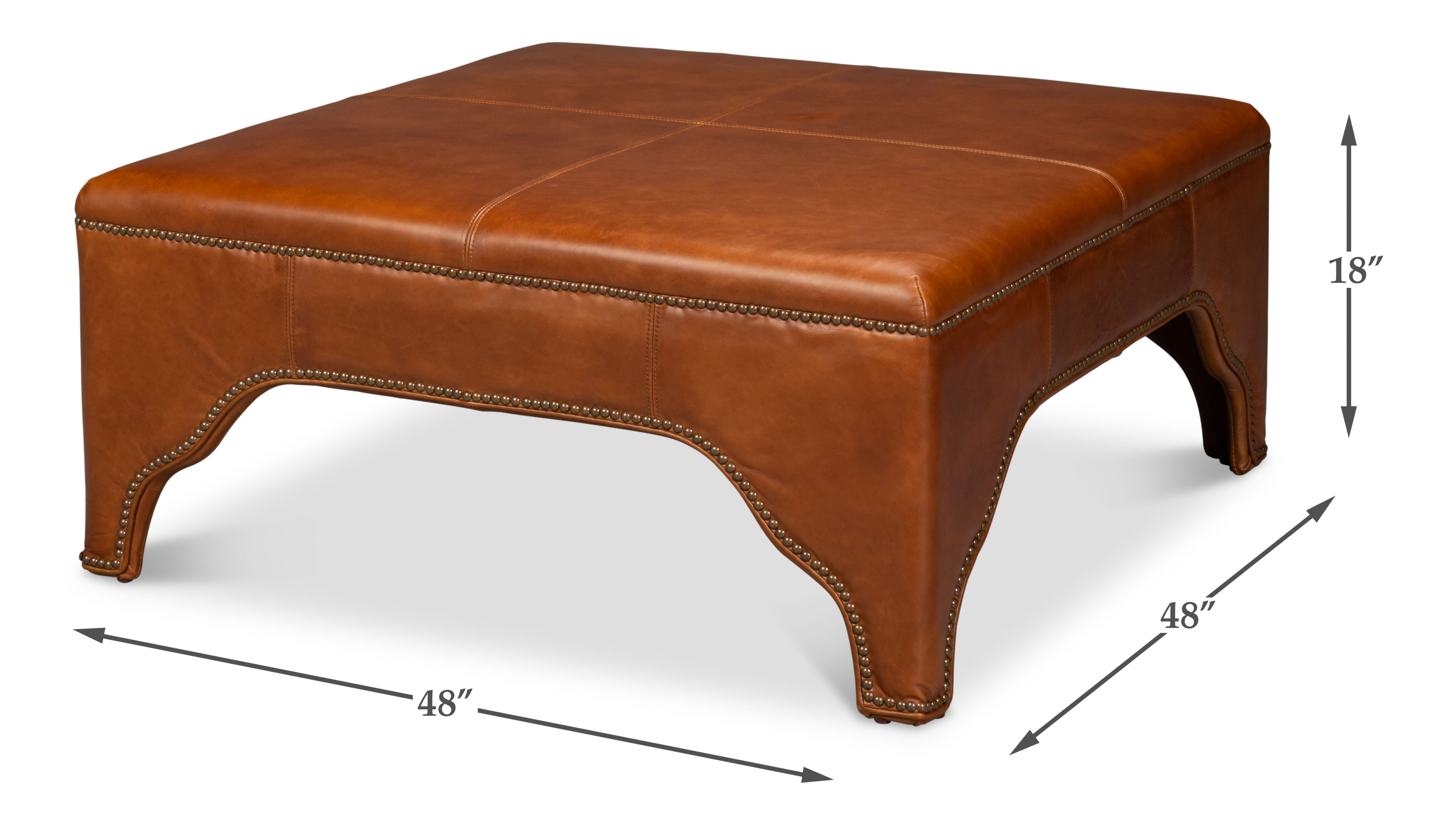 Streetman Cocktail Ottoman, Havana Brown large image 