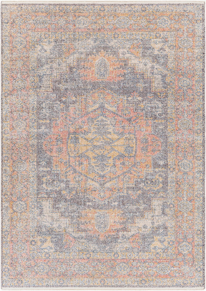 Subtle Machine Woven Rug, by Surya, 9'0.27" length x 6'6.74" width