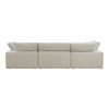 Clay Lounge Modular Sectional Coastside Sand, Sectional Sofa by Moe's Home, 133.5" width x 32" height x 89" depth thumbnail 4