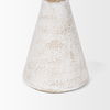 Ziva Small Distressed Wall White Metal Sculptural Object thumbnail 7