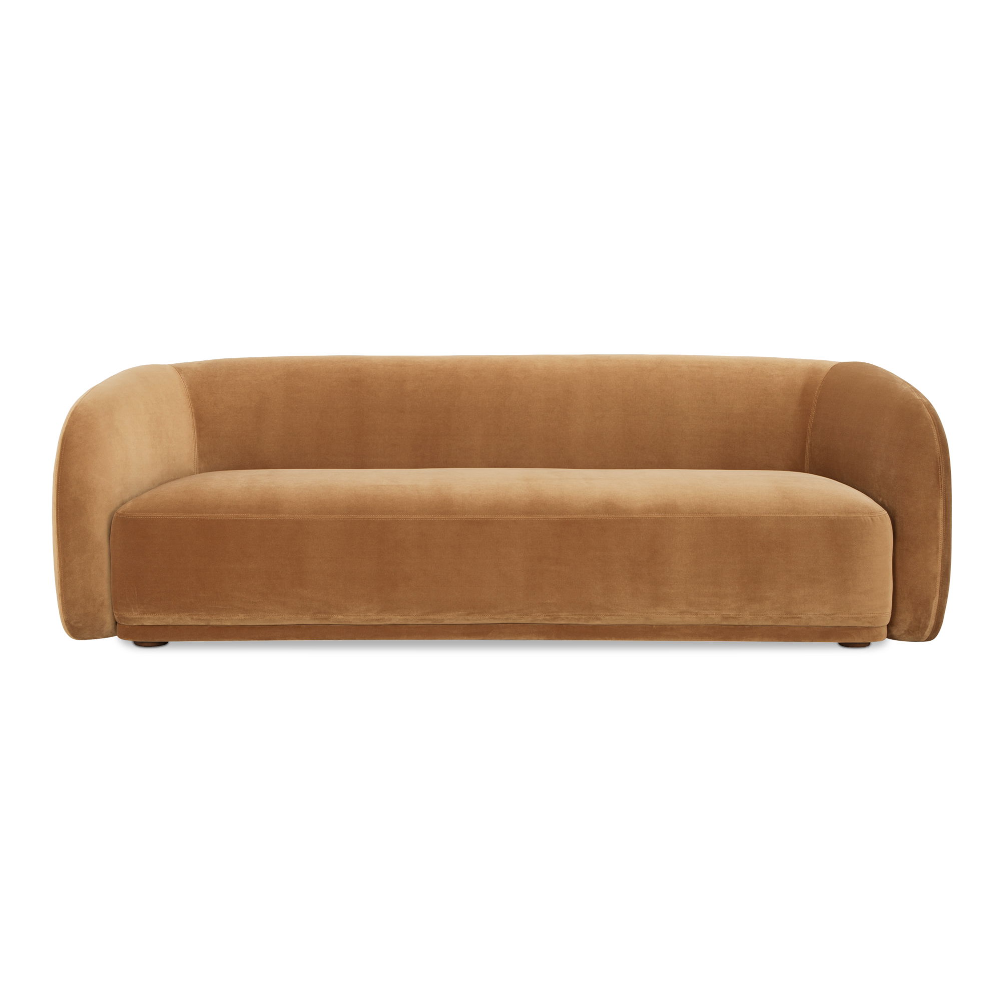 Faye Sofa Tan Faux Mohair, Sofas & Sectional by Moe's Home, 92" width x 29" height x 35" depth View 1