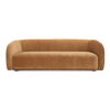Faye Sofa Tan Faux Mohair thumbnail 0