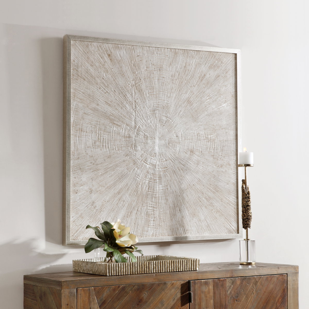 Mesmerize Abstract Art, by Uttermost, 42.75" width x 42.75" height x 2" depth View 2