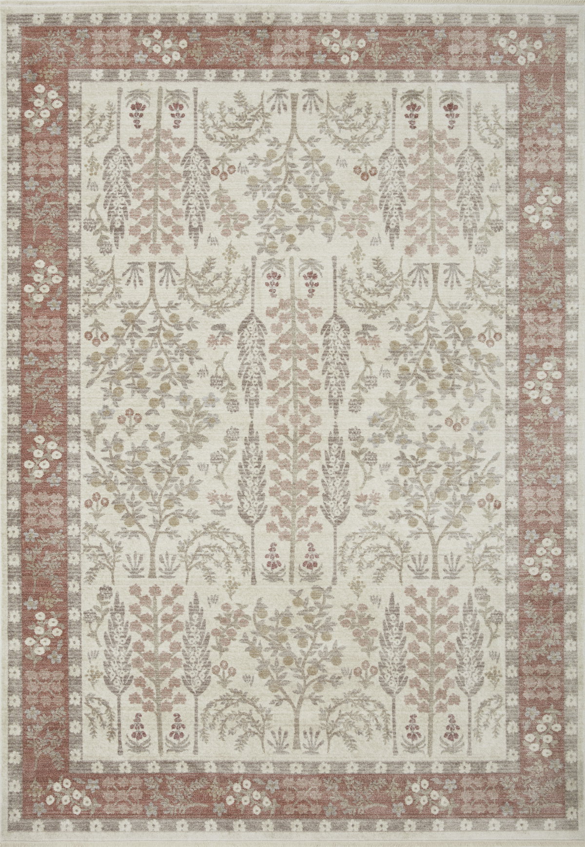 Rifle Paper Co. x Loloi Holland Rug, 5'3" length x 7'9" width View 1