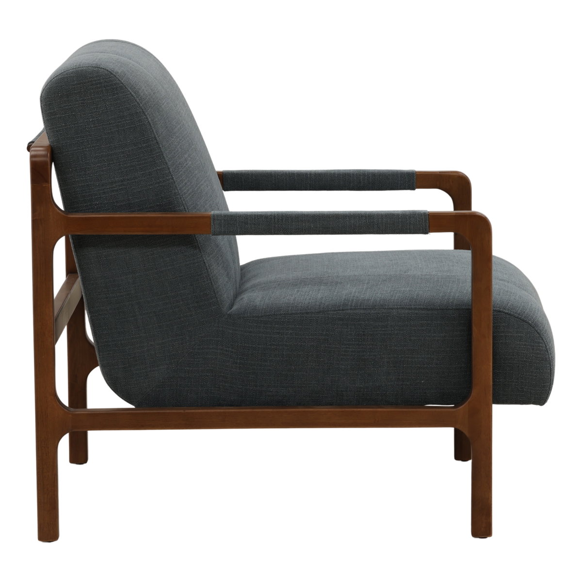 Jordi Occasional Chair Blue, Accent Chair by Dovetail, 29.5" width x 35.2" height x 39" depth View 3