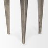 Maggie Textured Silver Nickel Cast Aluminum Metal Accent Table thumbnail 7