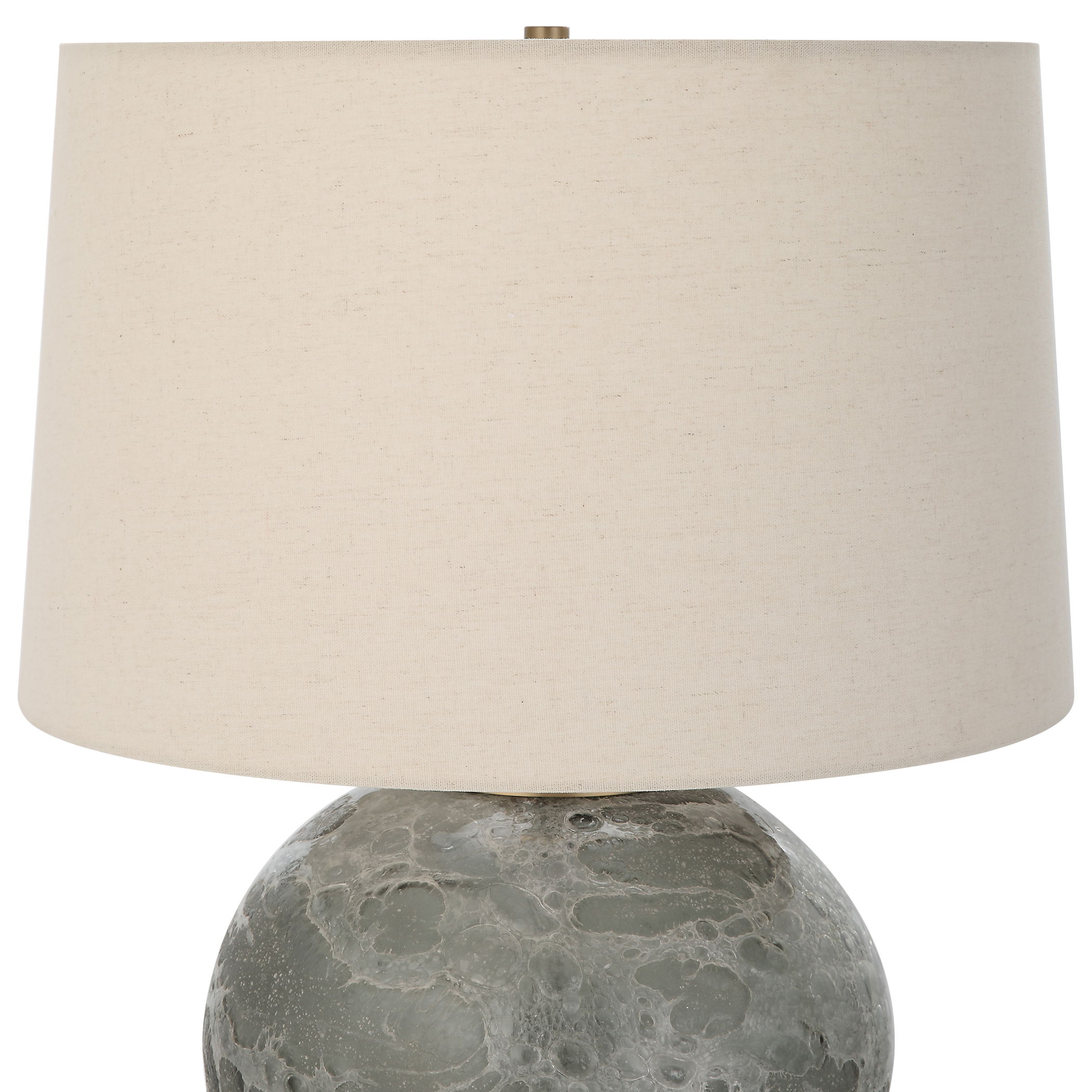 Lunia Gray Glass Table Lamp large image 