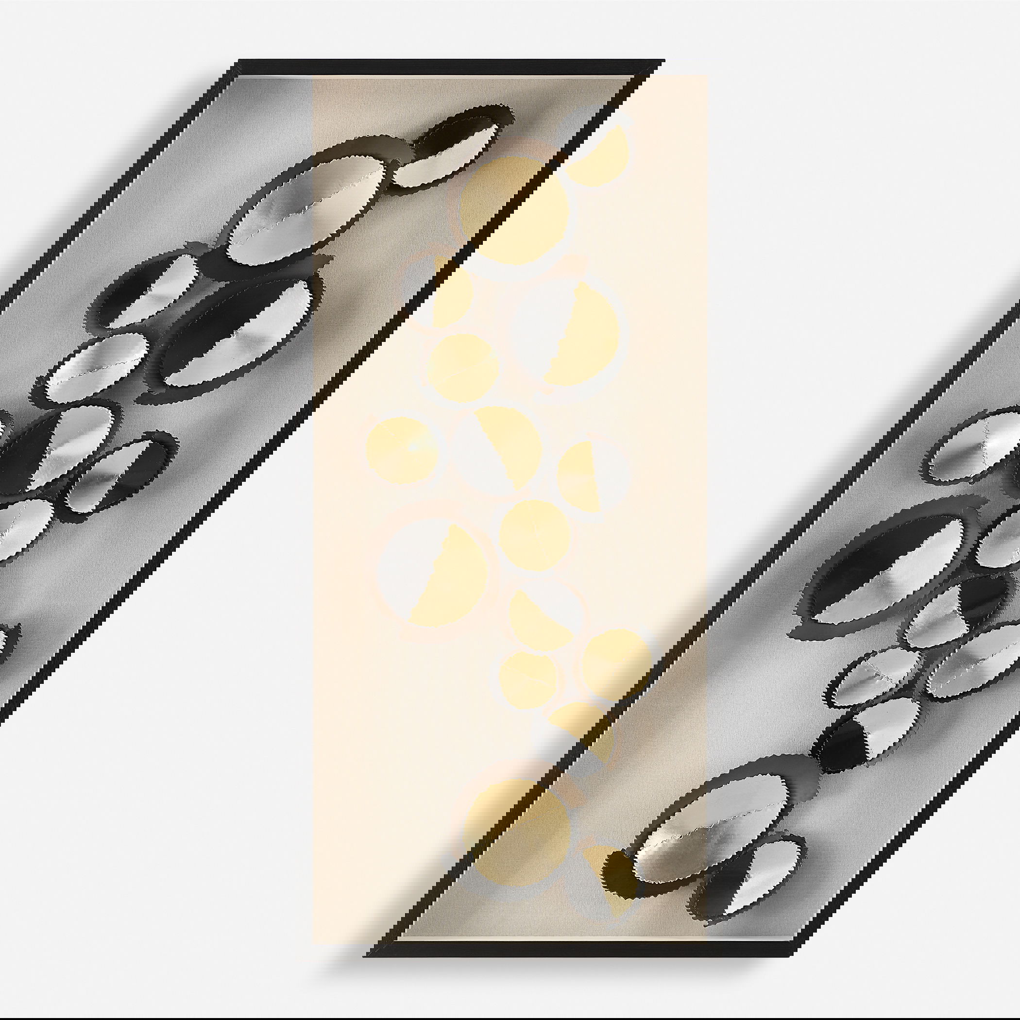 Golden Hour Shadow Box, Sculptural Wall Art by Uttermost, 27.5" width x 59" height x 2.75" depth View 1