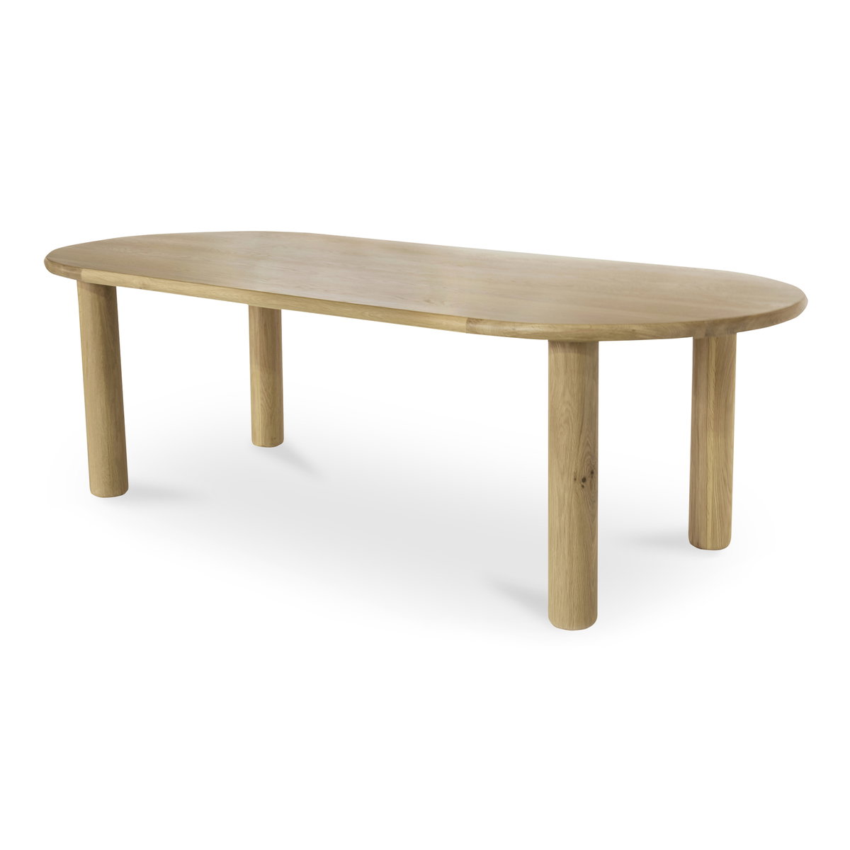 Milo Large Dining Table Oak, by Moe's Home, 96" width x 29.5" height x 42" depth View 4