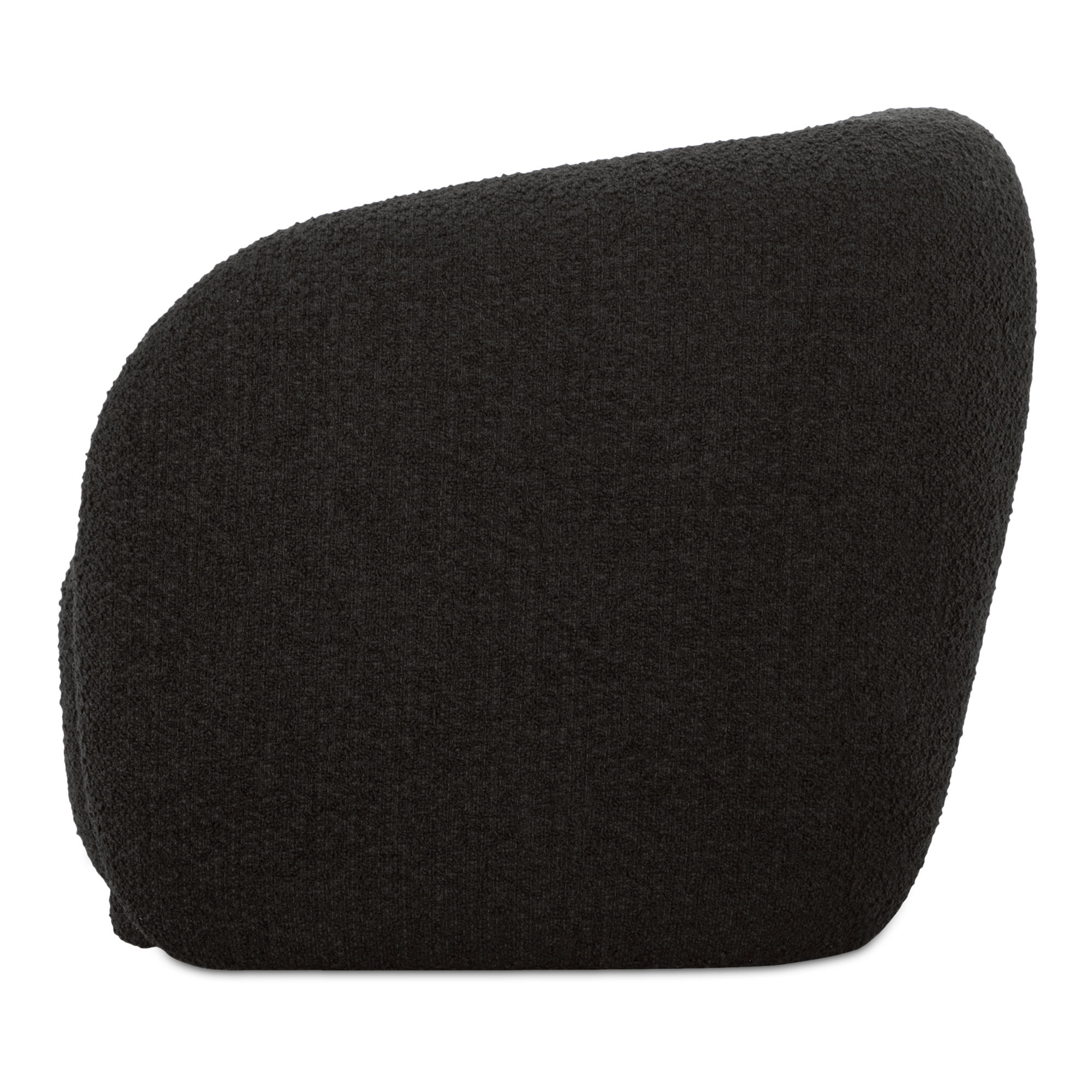 Faye Accent Chair Black Boucle, by Moe's Home, 33.5" width x 29.8" height x 32.2" depth View 3