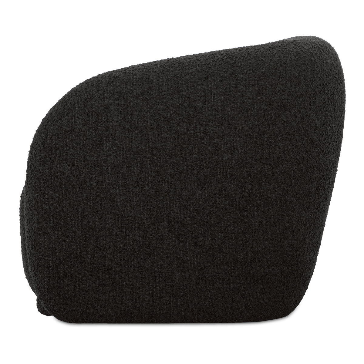 Faye Accent Chair Black Boucle, by Moe's Home, 37" width x 29.25" height x 33" depth View 3