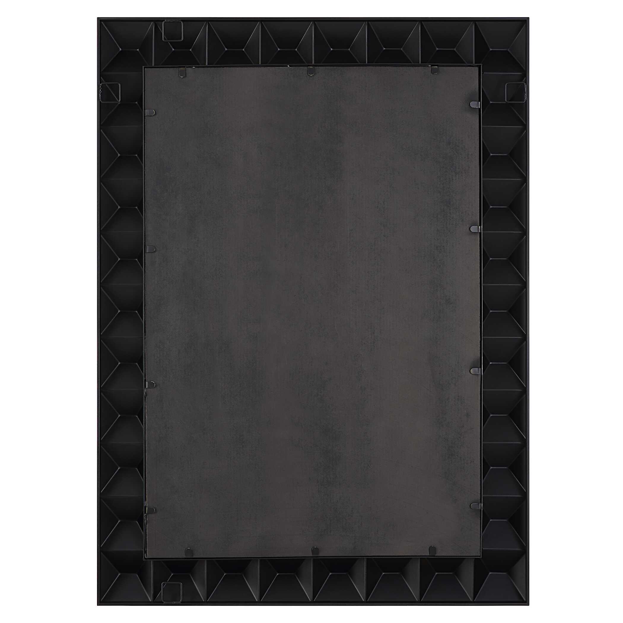 Studded Black Mirror, by Uttermost, 31.75" width x 43.25" height x 2" depth View 7