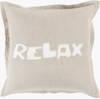 Relax Accent Pillow Down, Decorative Pillow by Surya, 18" length x 18" width thumbnail