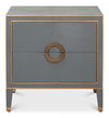 Gabriella Night Stand, Quiet Shade, Nightstand by Sarreid, 30" length x 18" width x 30" height thumbnail 2