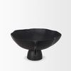Radka Large Matte Black Metal Decorative Bowl, by Mercana, 19.69" length x 15.75" width x 8.25" height thumbnail 7