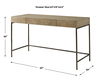 Aristotle Natuiral Wood Modern Desk thumbnail 2