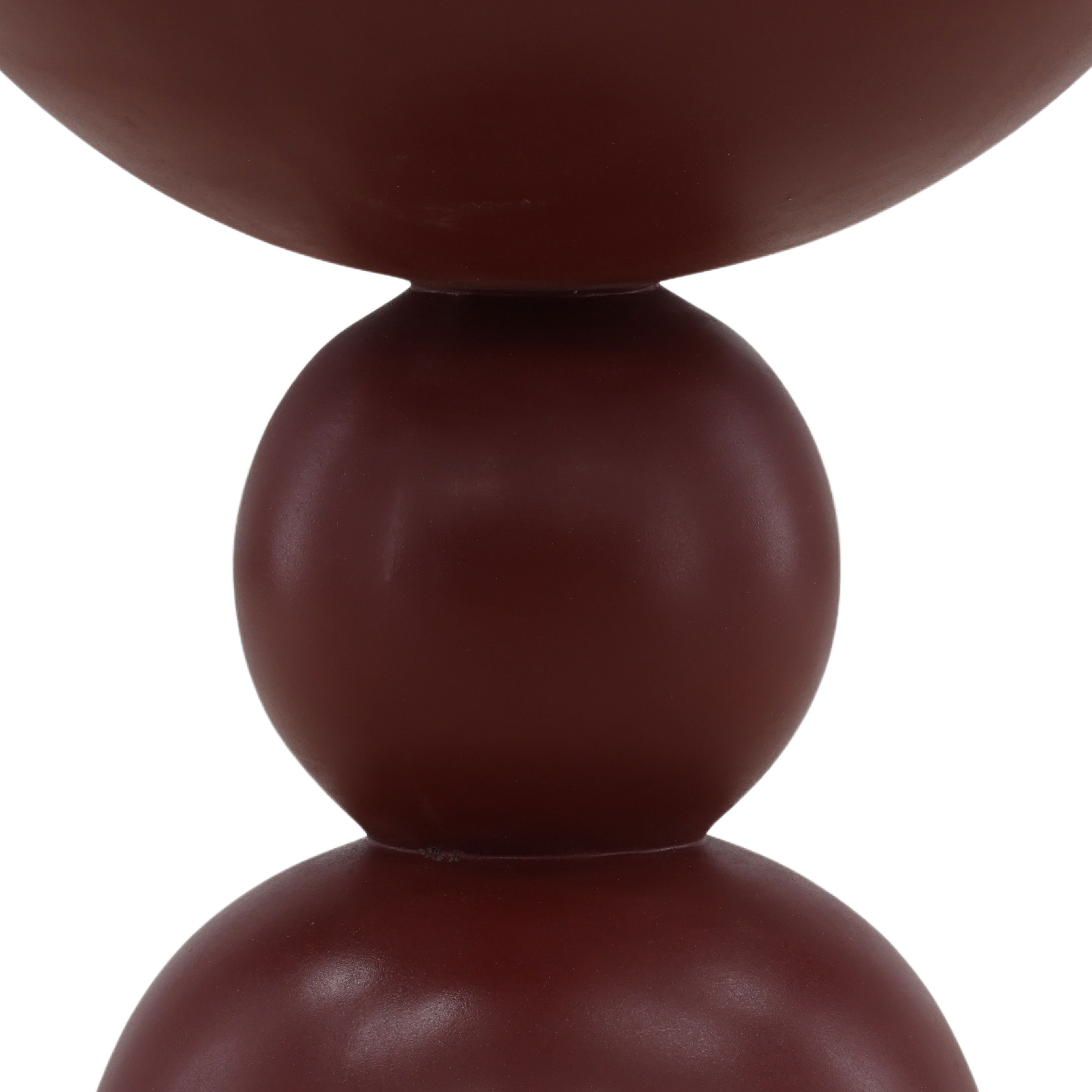 Xaviera Outdoor Side Table Red, Side & End Table by Dovetail, 15.75" width x 19.75" height x 15.75" depth View 3