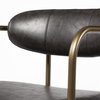 Parker Low Back 26.5in Seat Counter Stool | Brown Faux Leather, Counter & Bar Stool by Mercana, 19" length x 19.75" width x 36" height thumbnail 7