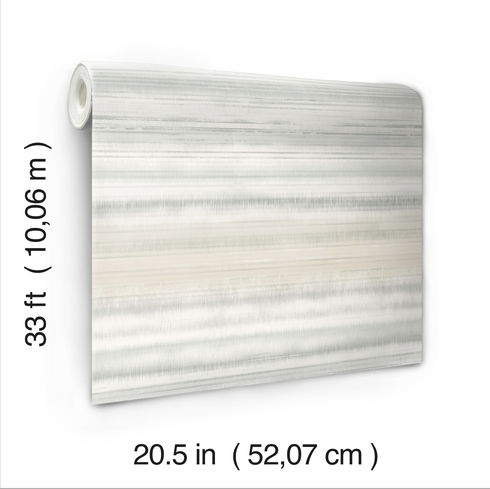 Fleeting Horizon Stripe Tan Wallpaper