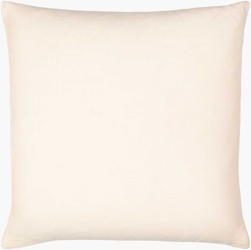 Linen Solid Accent Pillow, Decorative Pillow by Surya, 18" length x 18" width